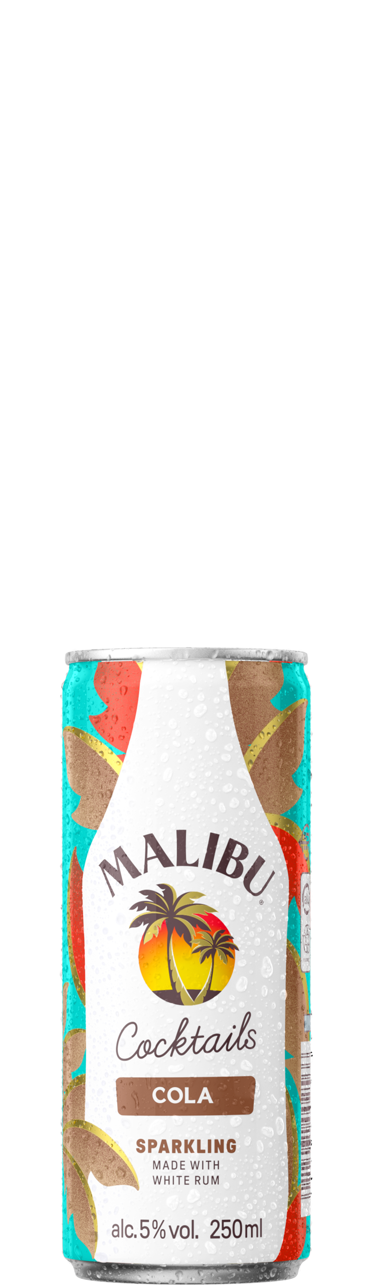 Malibu RTD Cola can packshot front