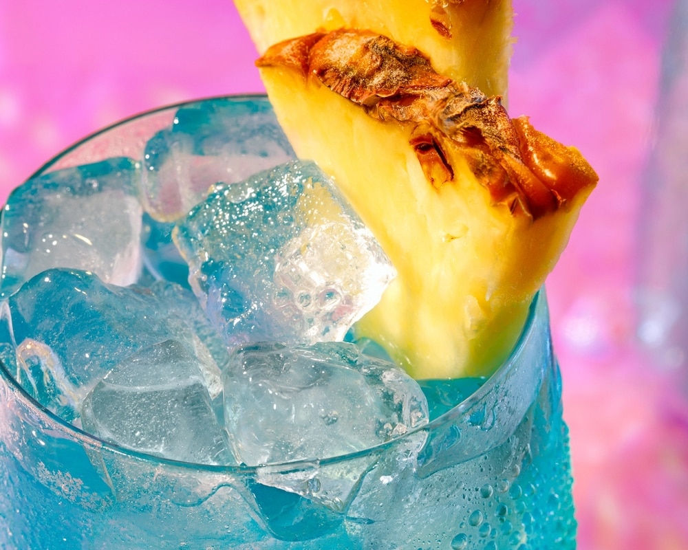 Malibu drink with pineapple