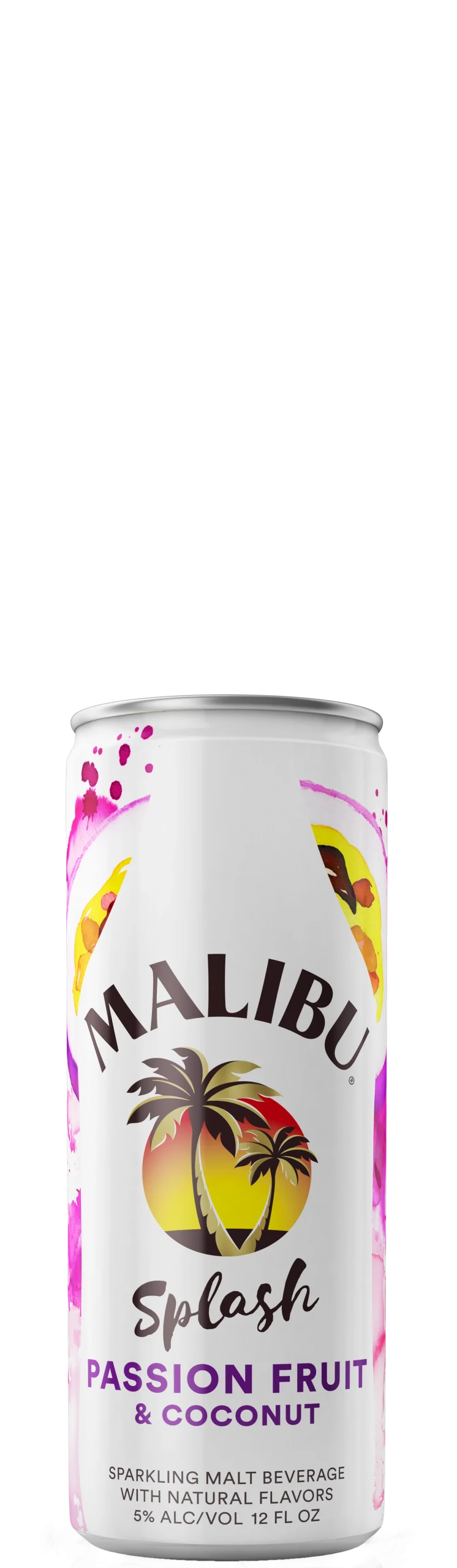Malibu RTD splash can with passion fruit and coconut