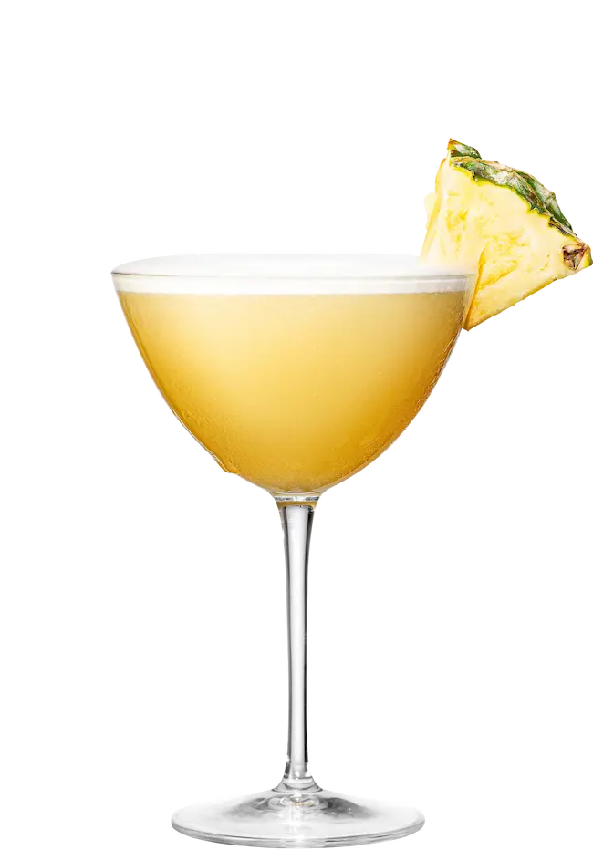 Malibu drink lime and pineapple martini
