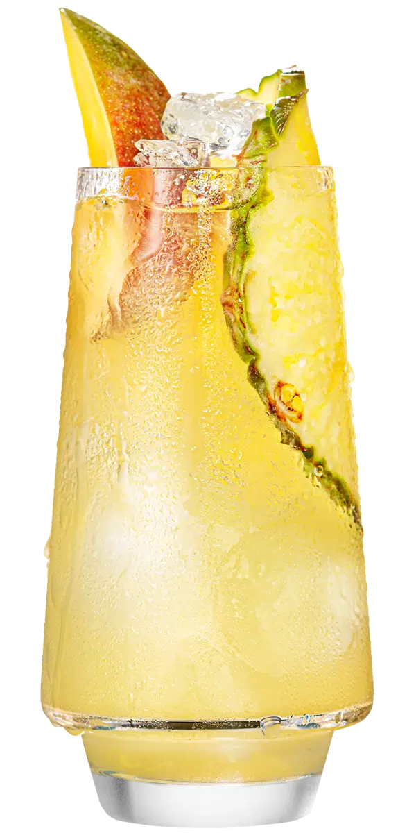 Malibu mango with pineapple juice