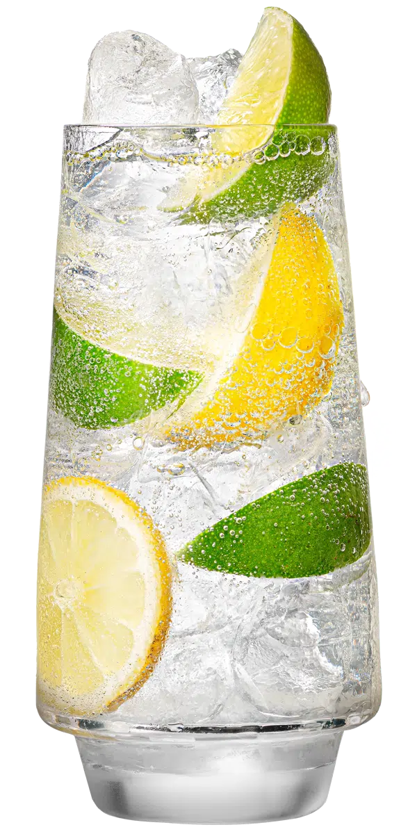 Malibu original and lemon lime soda