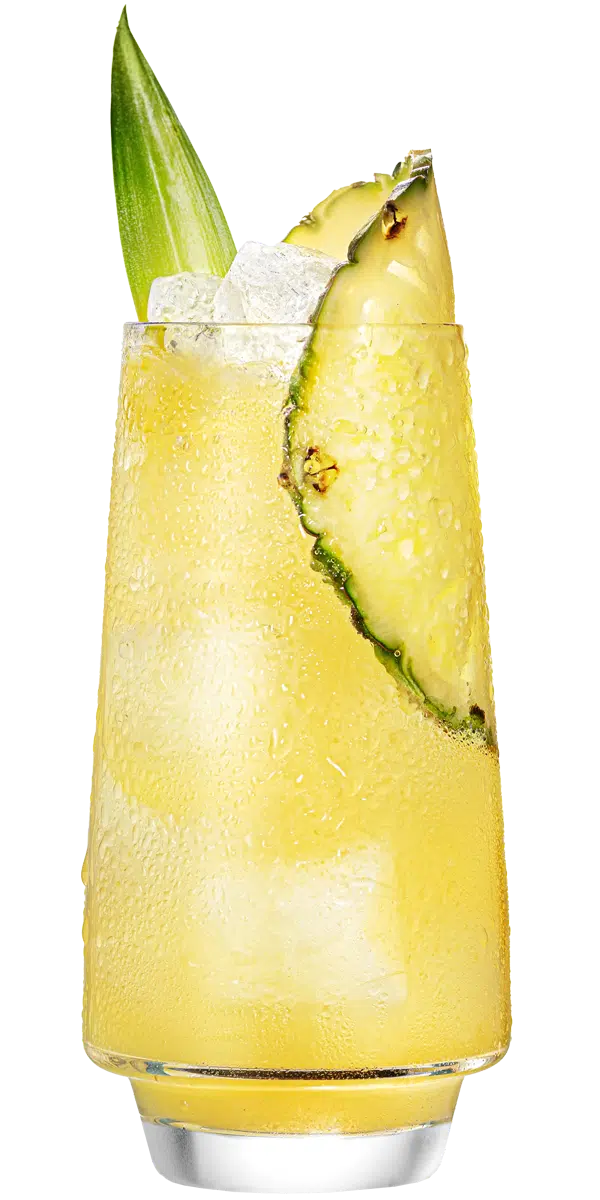 Malibu pineapple with pineapple juice