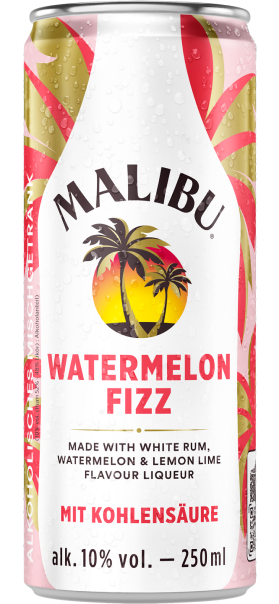Malibu RTD can with watermelon fizz