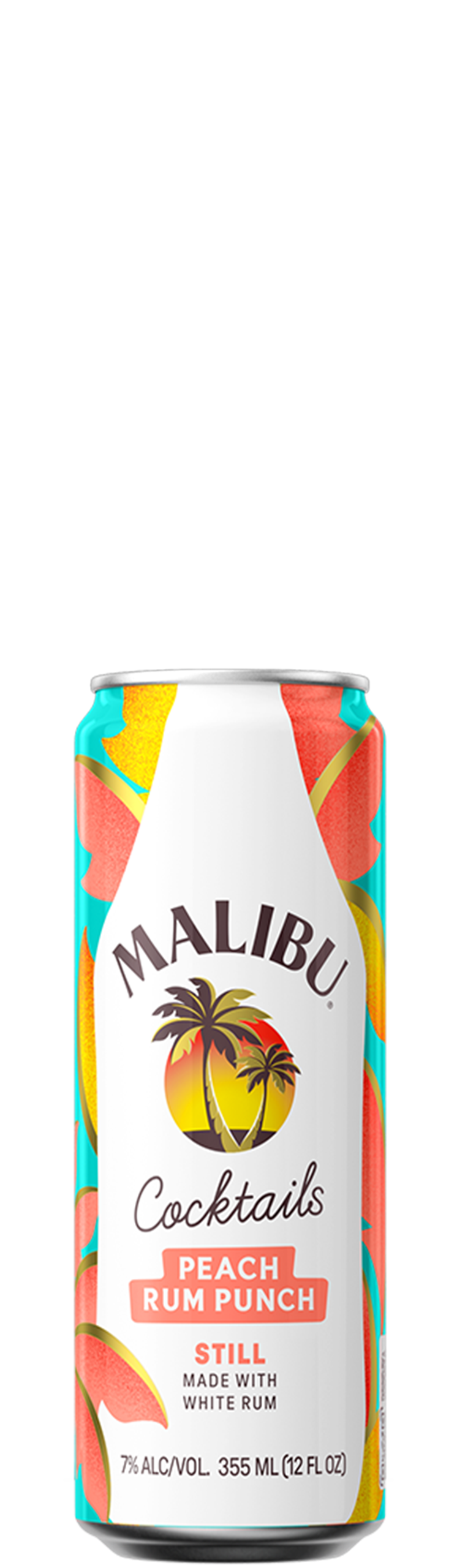 Malibu RTD Peach Rum can packshot