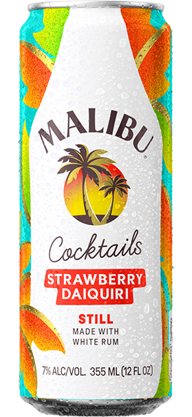 Malibu RTD Strawberry Daiquiri can packshot