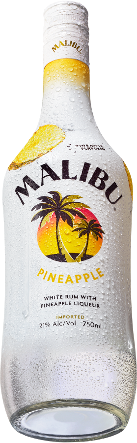 Malibu pineapple bottle