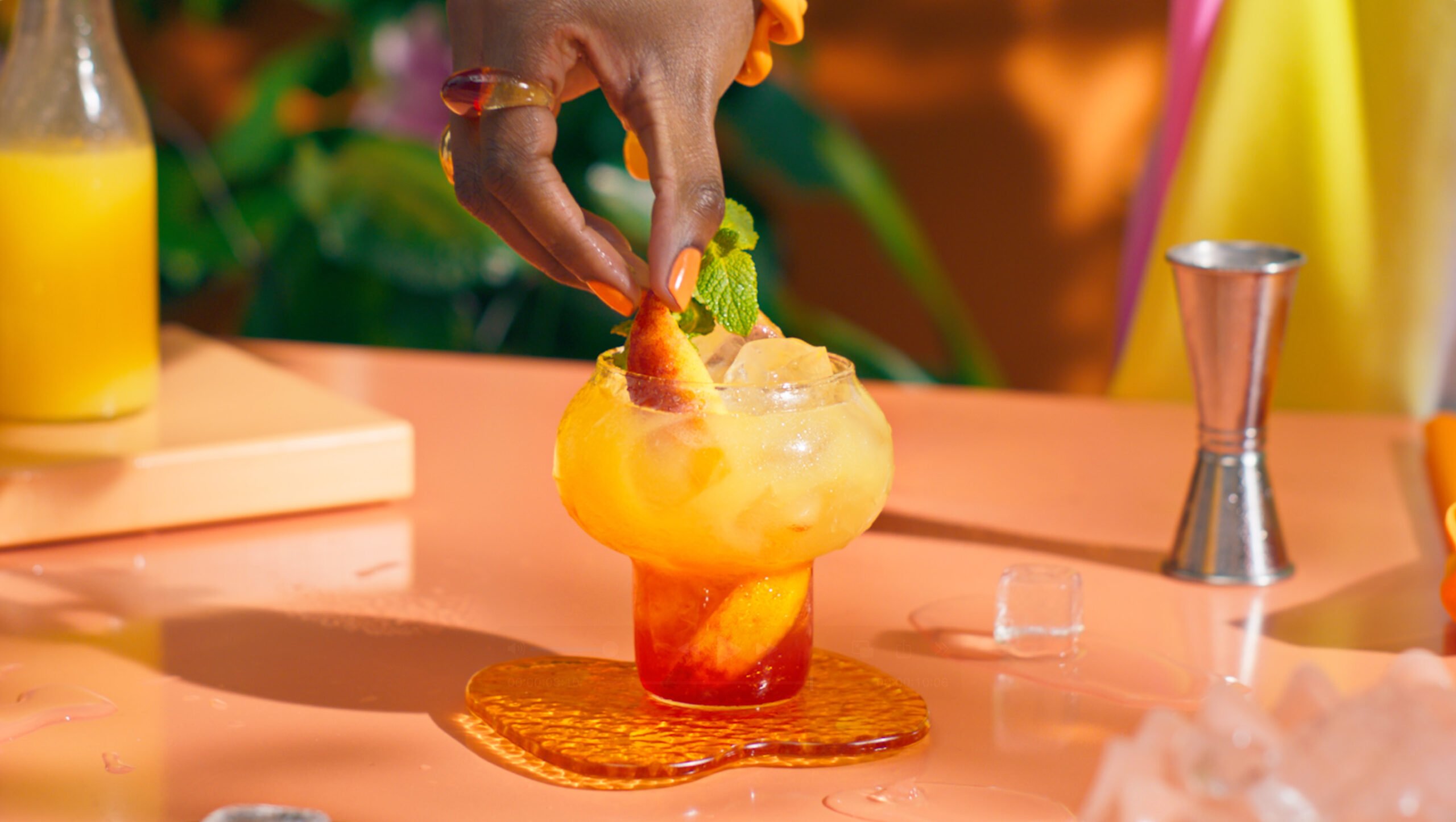 peach rum punch