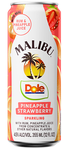 Malibu Dole Pineapple Strawberry Can