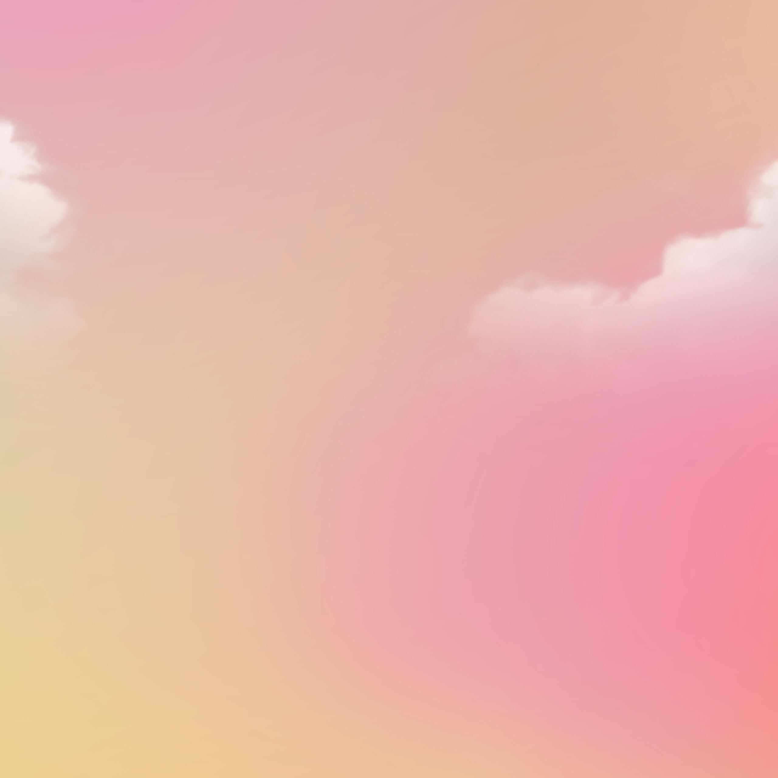 Malibu Pink and peach Background Gradient with Clouds overlay